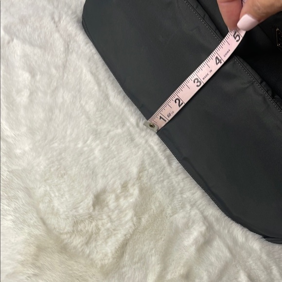 Prada -Tessuto Pecono- Dark Gray Nylon Tote Bag - Picture 16 of 16